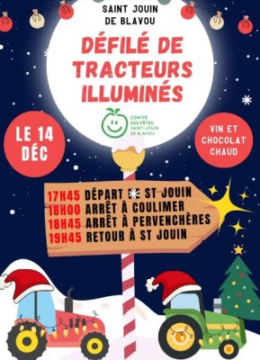 14 décembre défilé tracteurs saint jouin