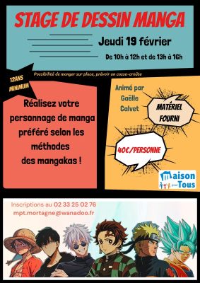 19 février stage de dessin