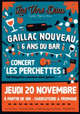 20 novembre concert les vins diou