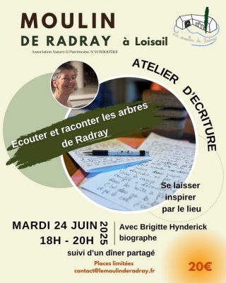 24 juin atelier écriture moulin de radray