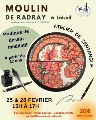 25 février atelier dessin moulin de radray